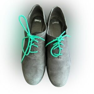 Camper Bowie Nubuck Leather
Oxford Flats Shoes